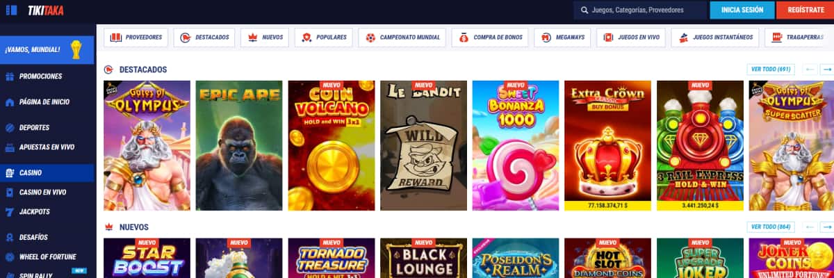 Tikitaka casino para torneos