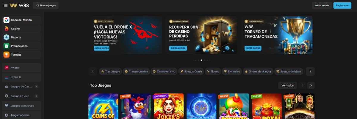 W88 casino móvil