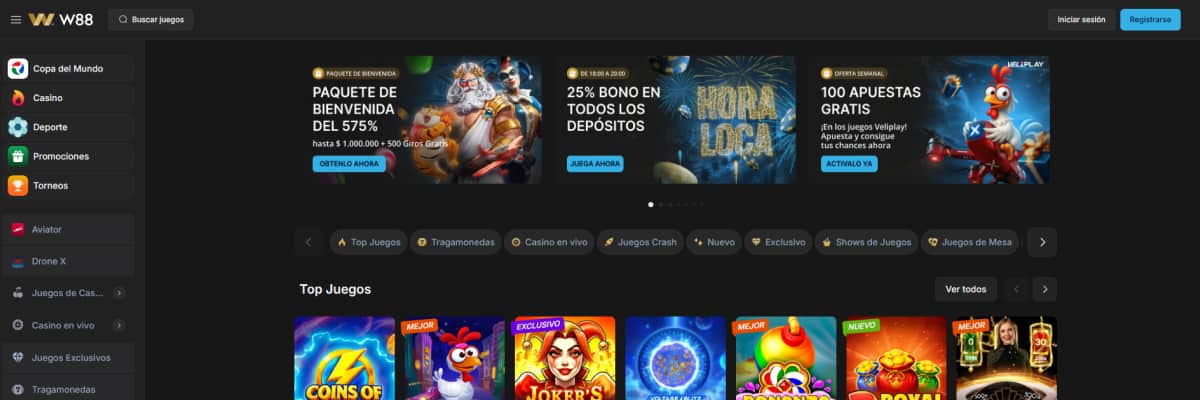 W88 catálogo de casino